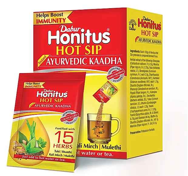 Dabur Honitus Hot Sip - Pack of 30 N ( 4g x 30 )