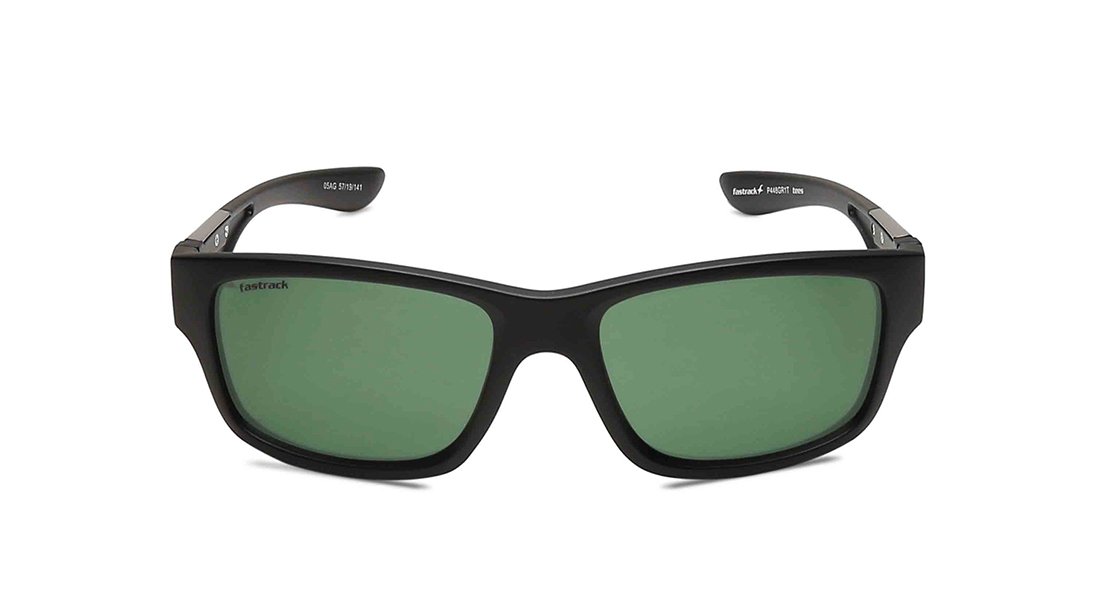 FASTRACK Black Square Men Sunglasses (P448GR1T|57)