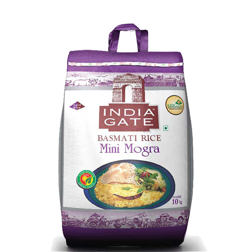 India Gate Rice - Basmati Mini Mogra, 10kg Pack