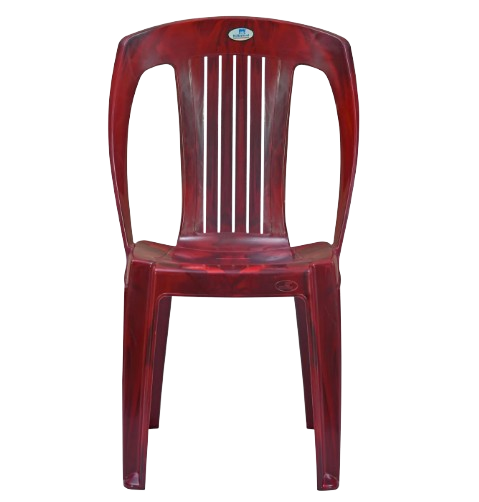 Nilkamal CHR 4032  Plastic Armless Chair - Rosewood