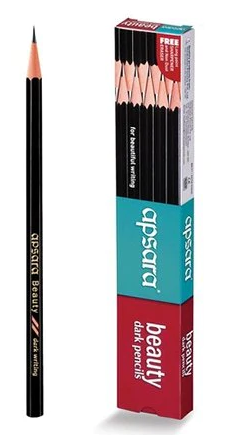 Apsara Beauty Dark Pencils, 10 pcs