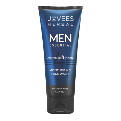 Jovees Men's Essential Advanced 4 in 1 Moisturizing Face Wash 100ml