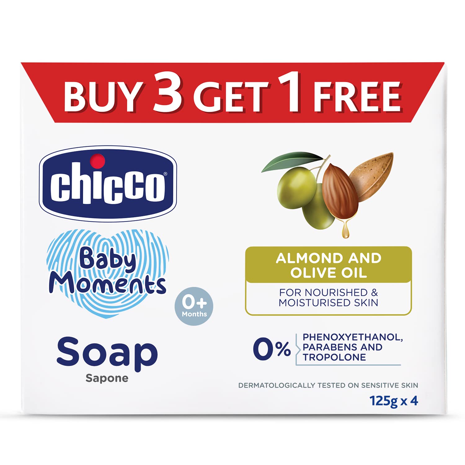 CHICCO BM SOAP 125G (BUY3 GET1 FREE)