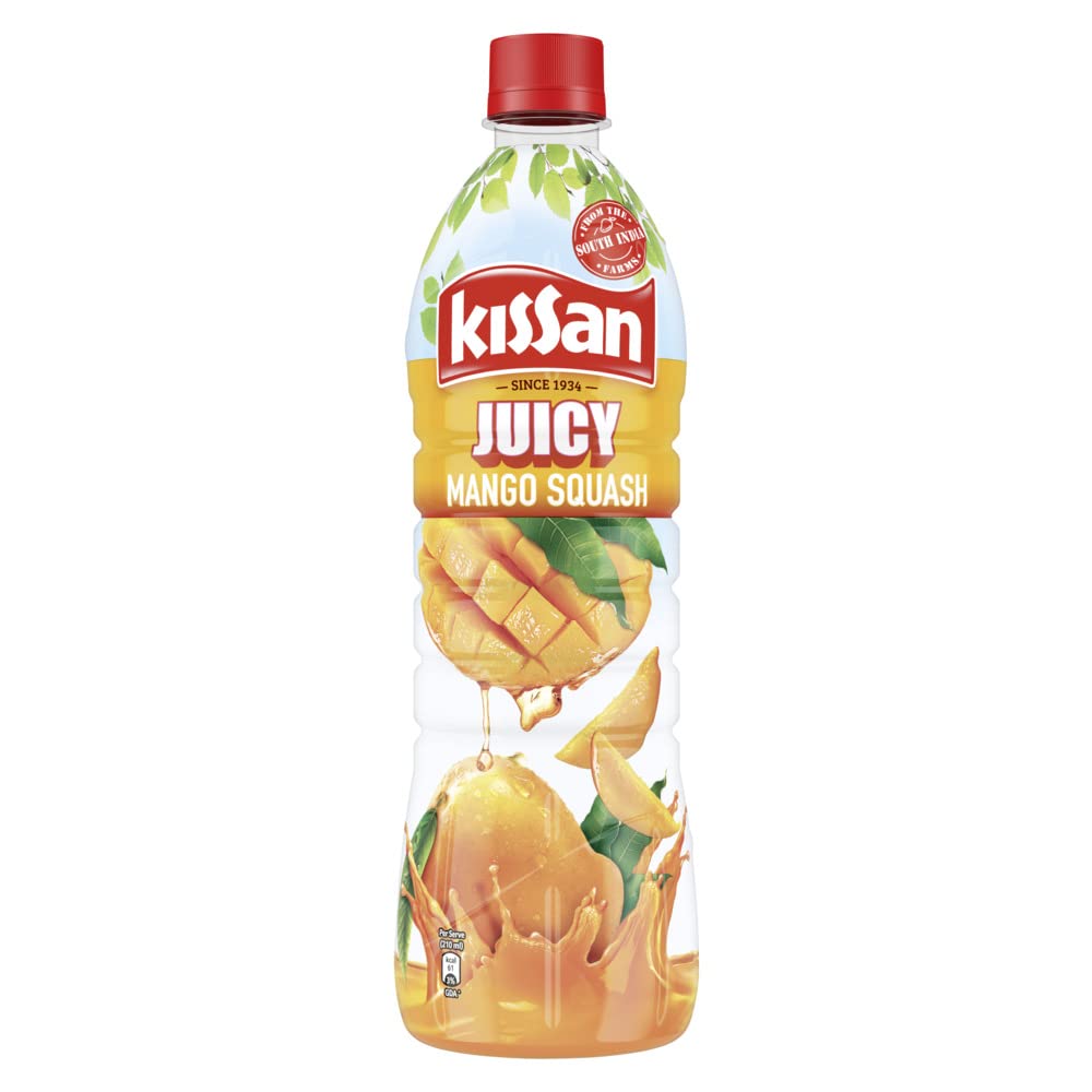Kissan Fresh Juicy Mango Squash, 750 ml Bottle