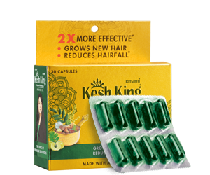Emami Kesh King Ayurvedic Scalp And Medicine Grows New Hair Reduces Hair fall Capsule (10*3)
