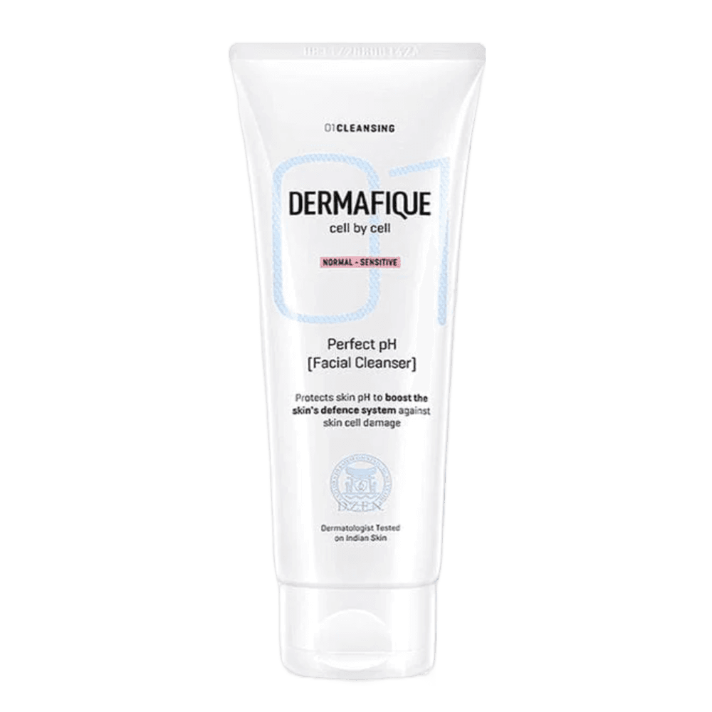 Dermafique Vitality Flash Facial Cleanser Exfoliating Face wash, For Normal to Oily Skin, Exfoliates Dead Cells, Cleanses pores and removes oil, with Orange Zest extracts and Vitamin E, Oil-Free, Derm
