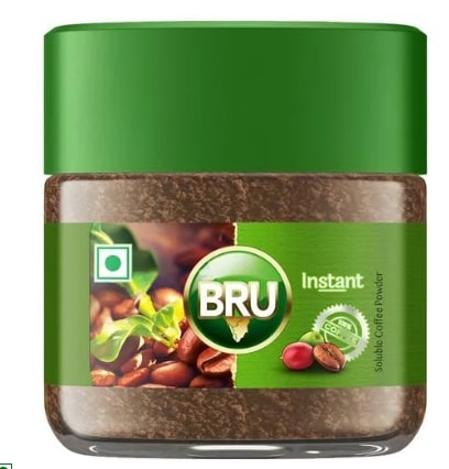 BRU Instant Coffee Jar- Chicory Mix, Fresh, Aromatic, No Preservatives