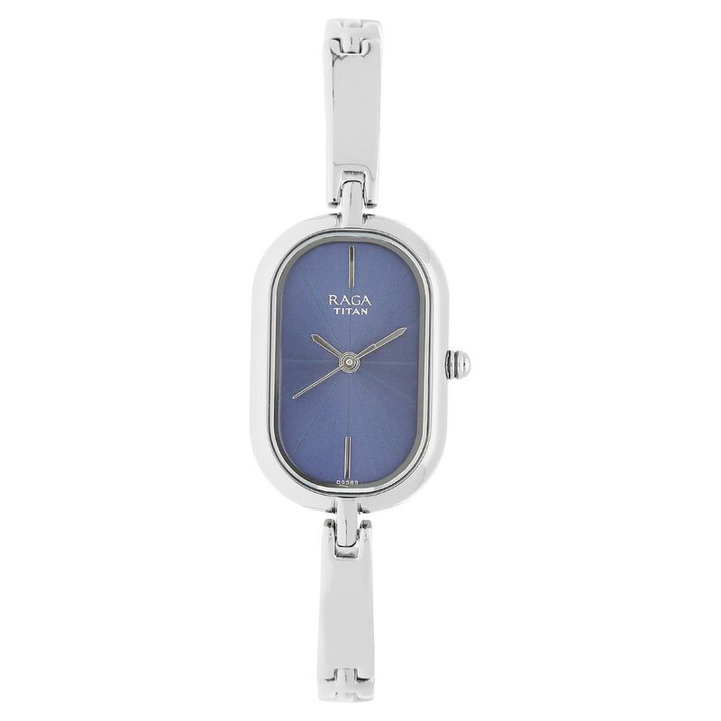 Titan Raga Viva Blue Dial Women Watch With Metal Strap