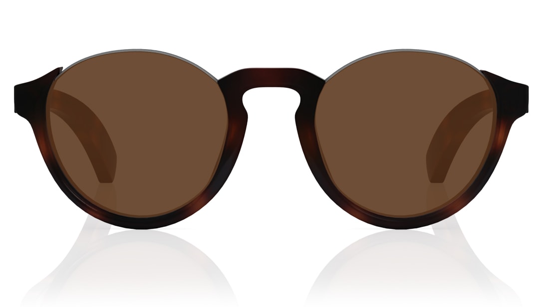 TITAN Brown Oval Men Sunglasses (GC291BR1P|48)