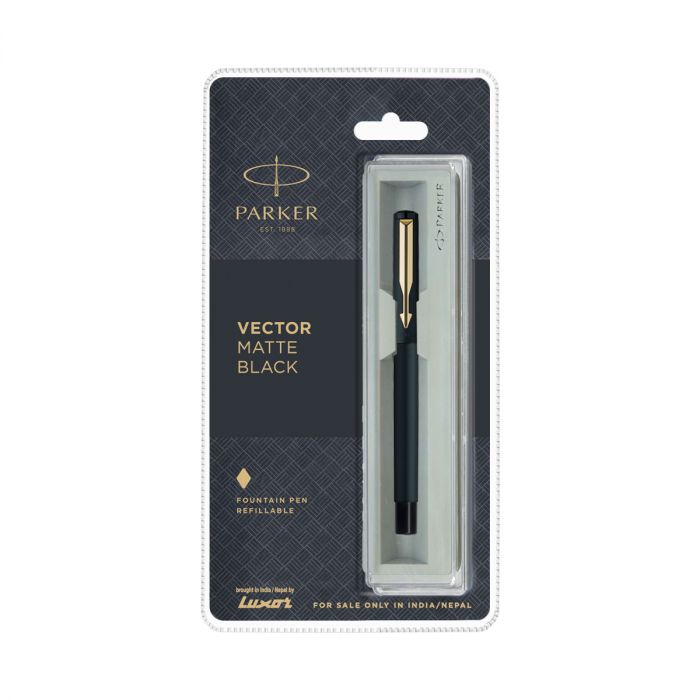 PARKER Vector Matte Black Fountain Pen
