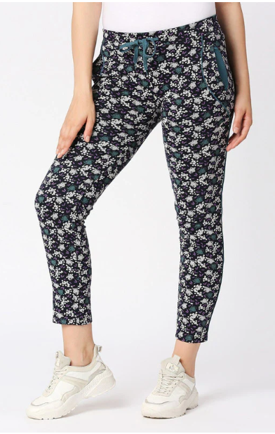 Women Multicolor Printed Track Pants - NEO CLASSIC TRACK-ST-BK (8904316965737)