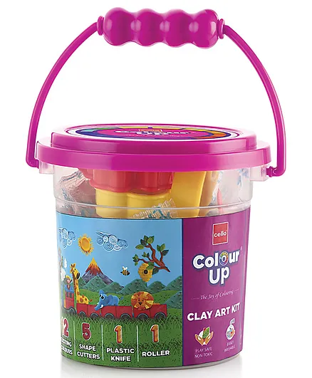 Cello colourup clay bucket 180gm