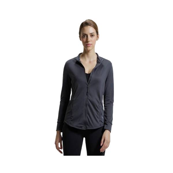 Women's Microfiber Relaxed fit Jacket with Curved Back Hem and StayDry Treatment - Forged Iron