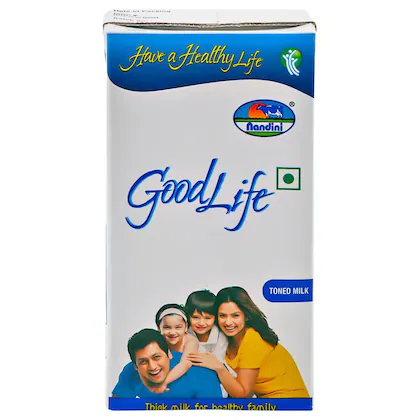Nandini GoodLife Toned Milk 500 ml - Tetra pack