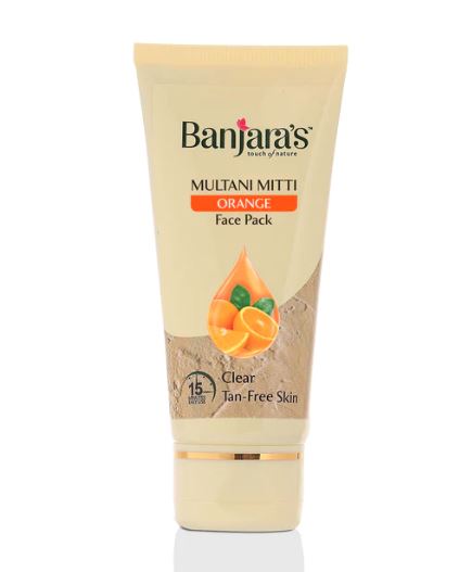 Banjara's Multani Mitti + Orange Face Pack - 50g (Tube)