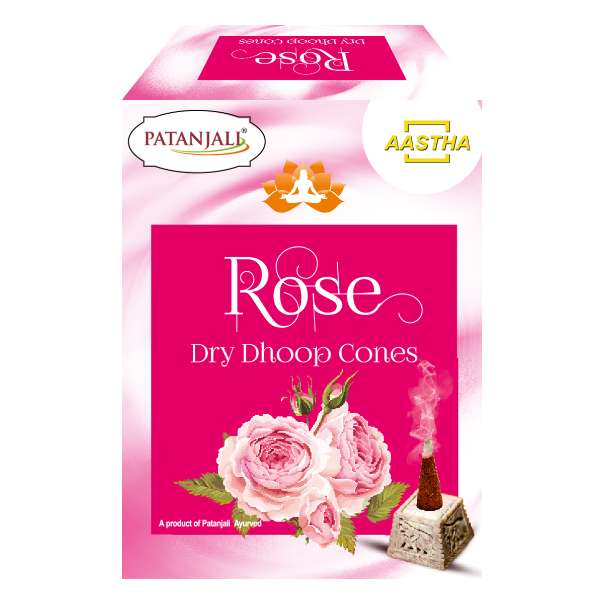 Patanjali Aastha Rose Dry Dhoop Cone