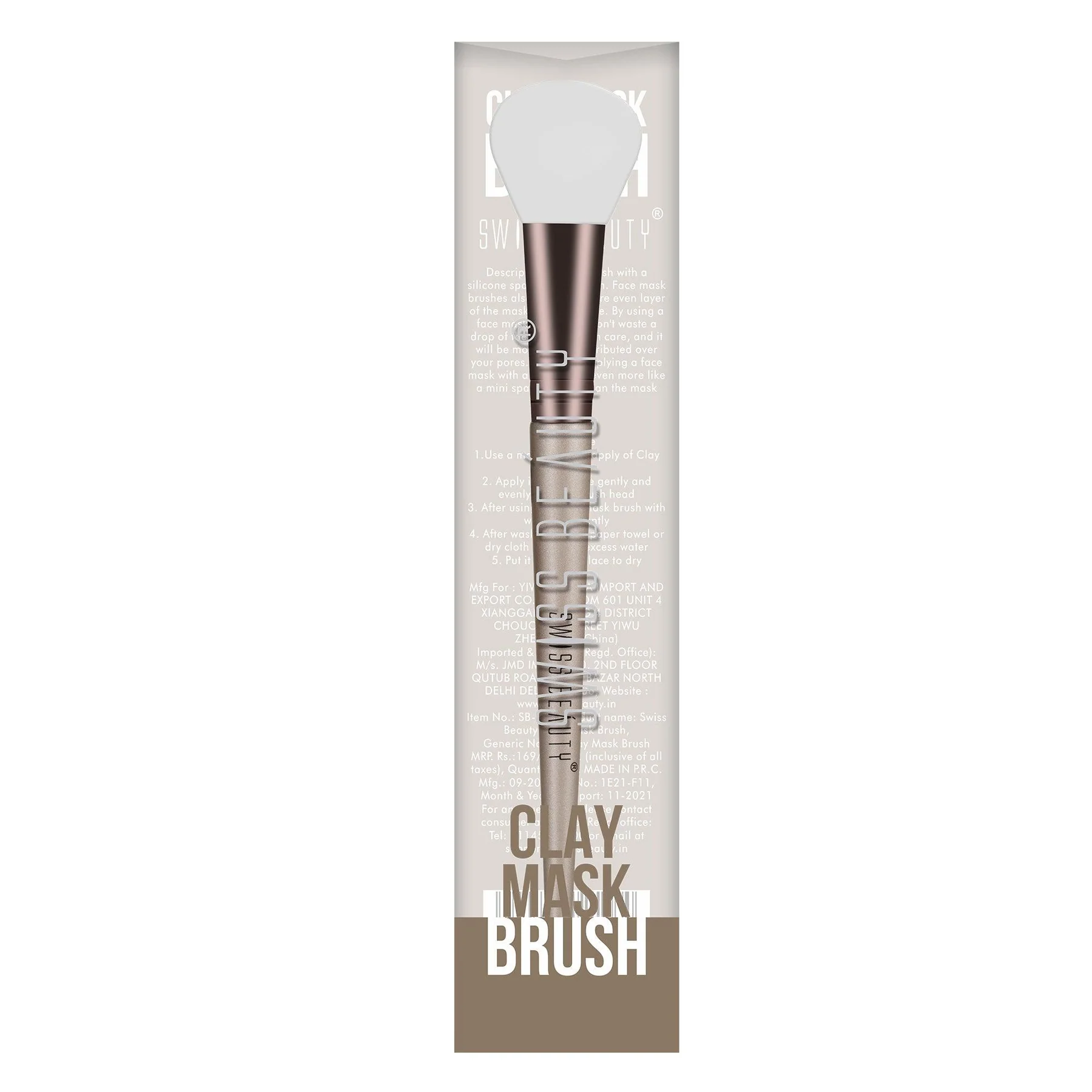 Swiss Beauty CLAY MASK BRUSH Glides on with ease
