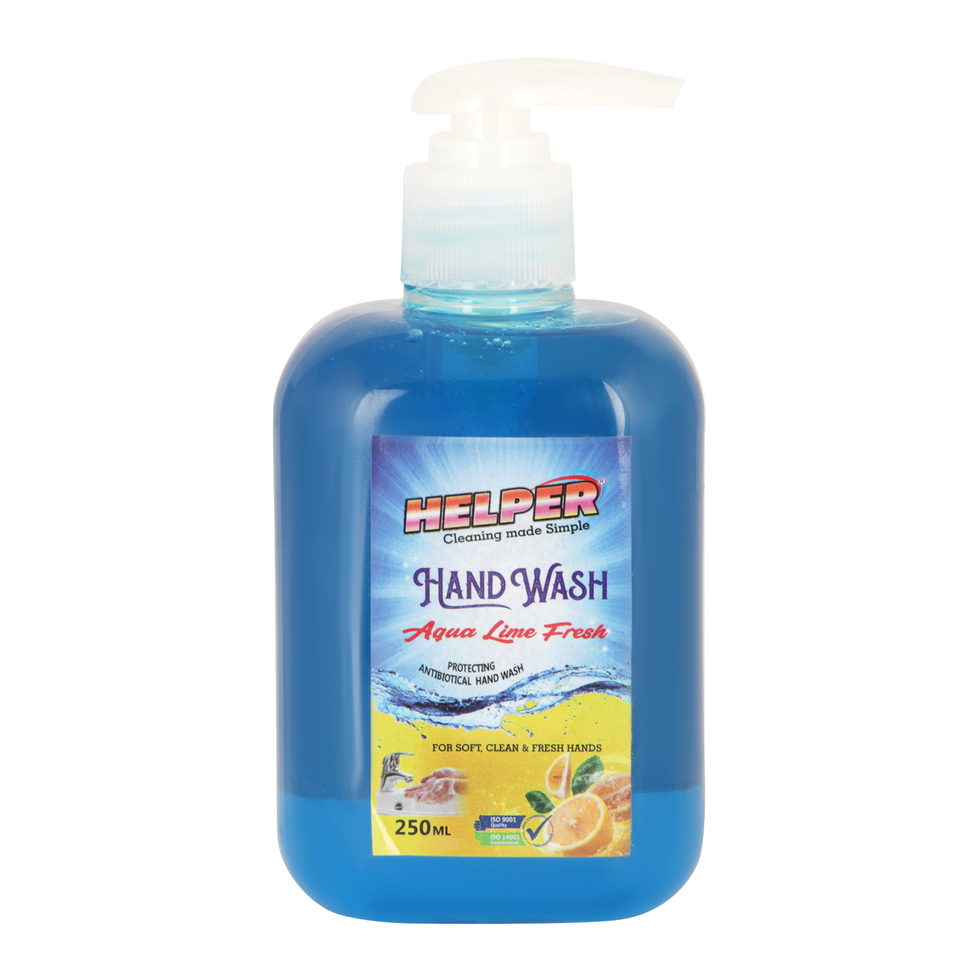 Helper Hand Wash Liquid With Pump, 250ml Bottle