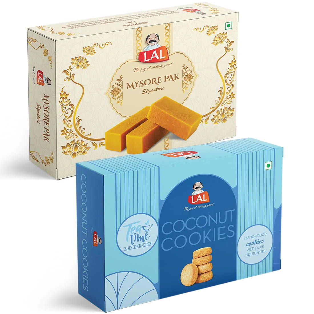 Lal sweets Mysore Pak 400g & Coconut Cookies 400g