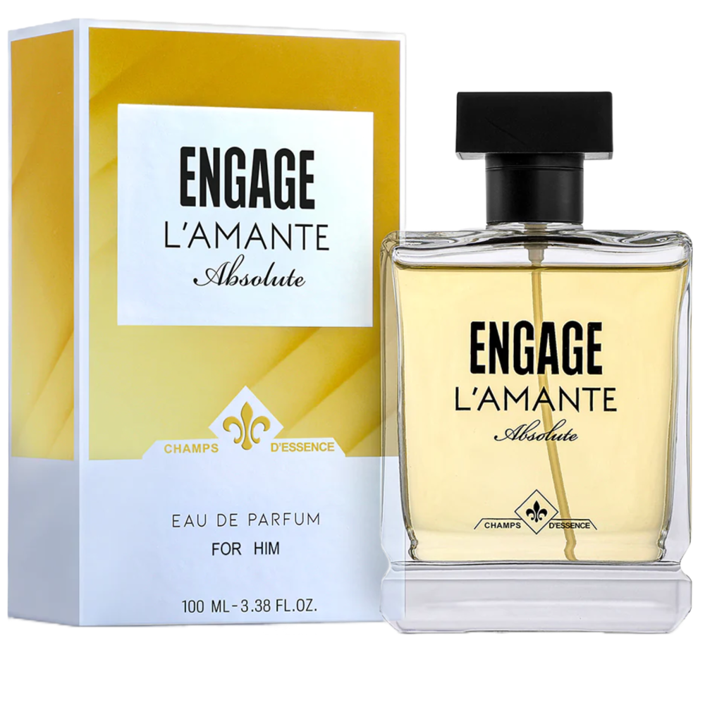 Engage L'amante Absolute Eau De Parfum, Perfume for Men, 100ml , Spicy, Long Lasting & Premium , Skin Friendly