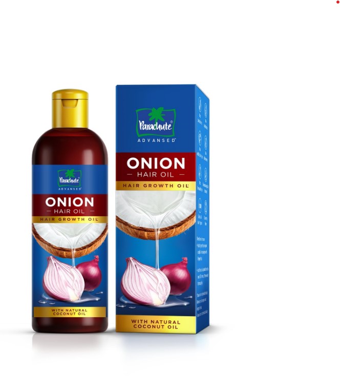 Parachute Advansed Onion Hair Oil for Hair Growth and Hair Fall Control with Natural Coconut Oil Hair Oil  90ml