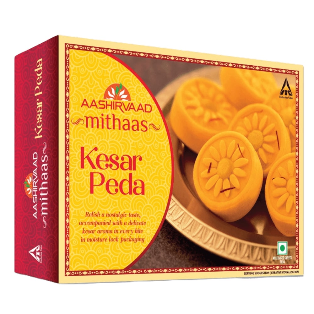 Aashirvaad Mithaas Kesar Peda, 250g