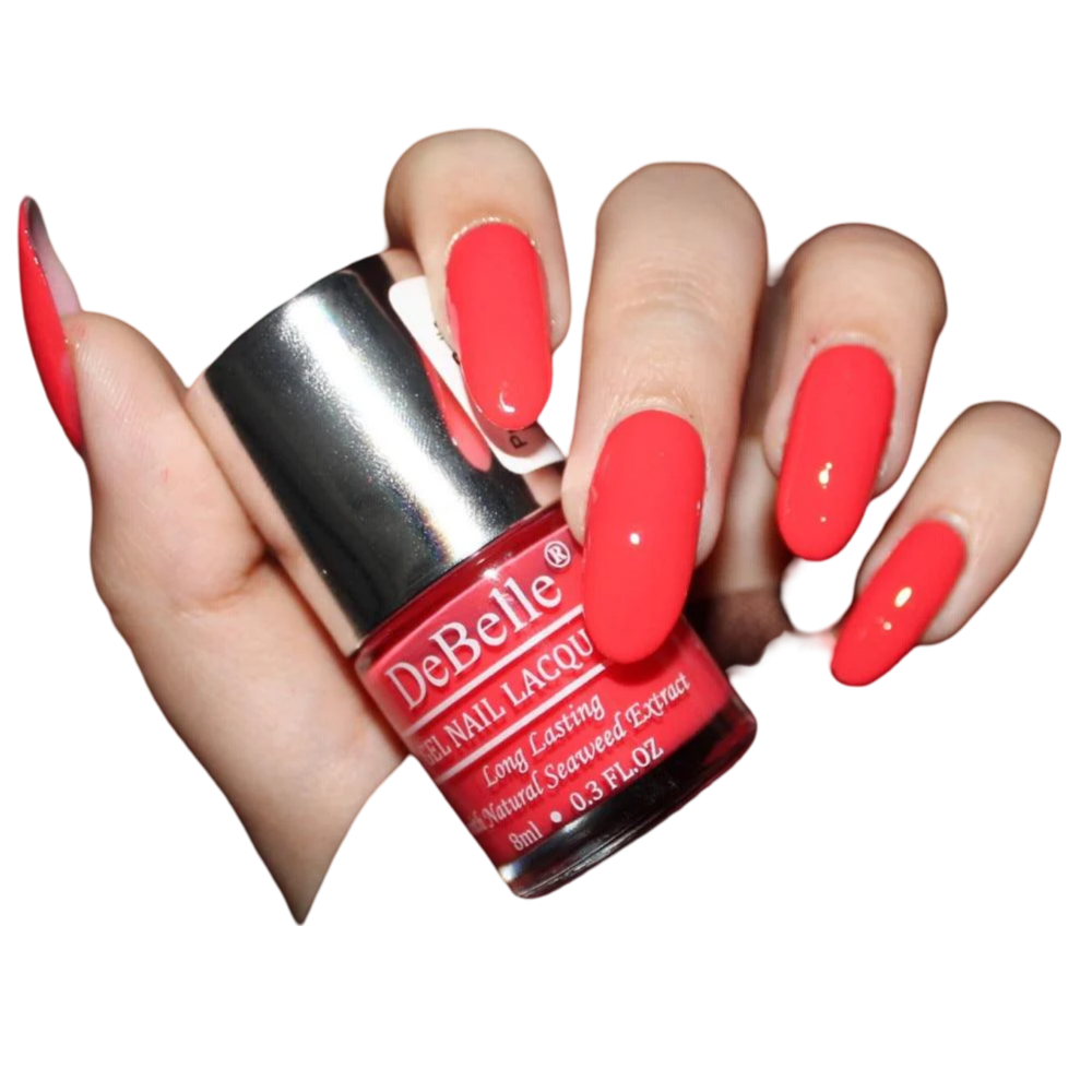 DEBELLE GEL NAIL LACQUER FRENCH AFFAIR - (SCARLET RED NAIL POLISH), 8ML