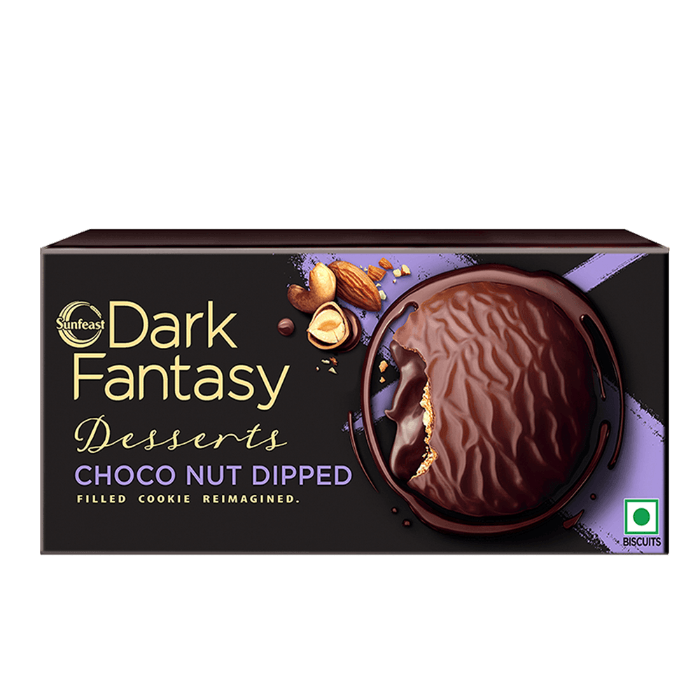 Sunfeast Dark Fantasy Desserts Choco nut dipped, 100g