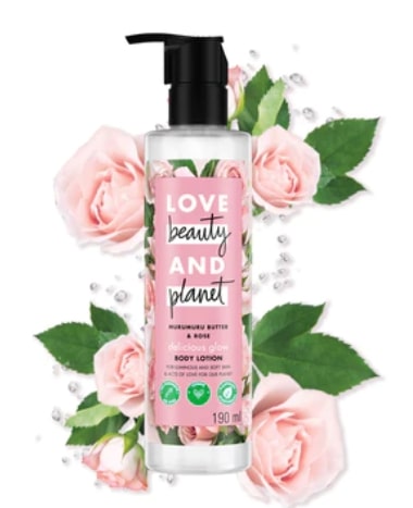 Love Beauty and Planet Murumuru Butter & Rose Delicious Glow Body Lotion