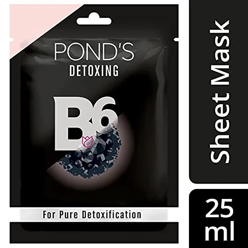 Ponds Activated Charcoal Clear Detox Skin Face Mask 25ml