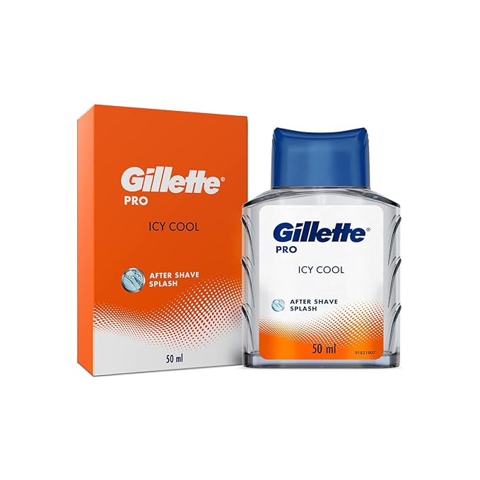 Gillette PRO AFTER SHAVE SPLASH ICY COOL 100ML, White