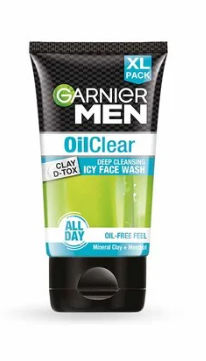 Garnier Men Oil Clear Clay D - Tox Facewash