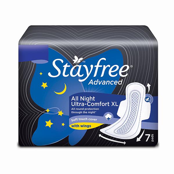 STAYFREE Advanced All Night Ultra xl 7 Sanitary Pad,