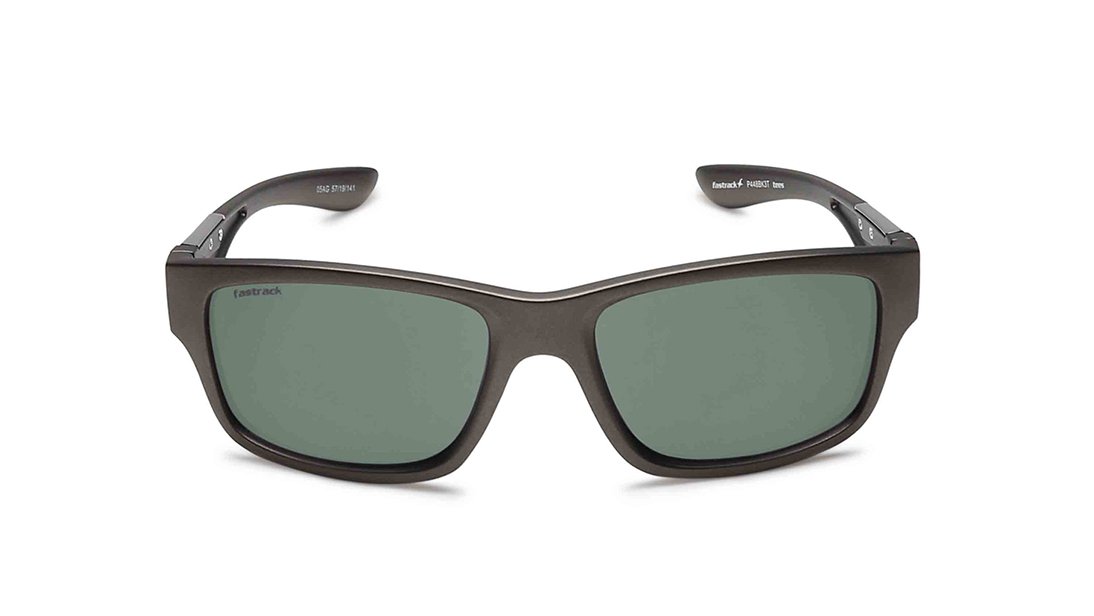 FASTRACK Black Square Men Sunglasses (P448BK3T|57)