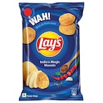 Lays Potato Chips - India's Magic Masala Flavour, Crunchy Snacks, 157 g