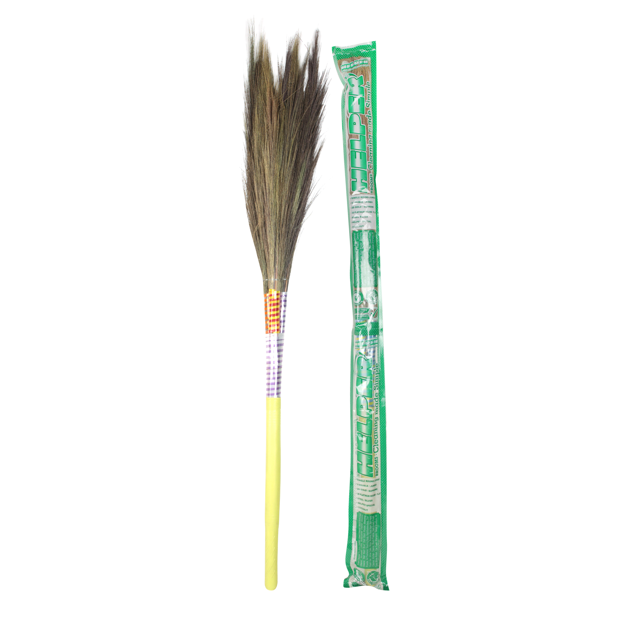 Helper Broom 3D Platinum Round With Lace, 1Pc Pack