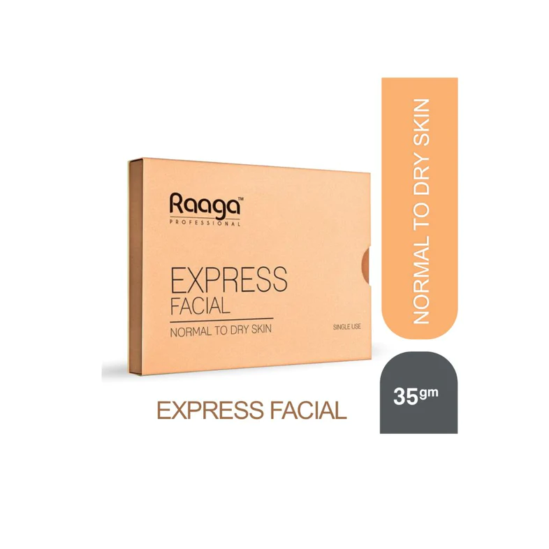 Raaga Professional Express Facial Kit | Normal to Dry | 35g, Orange