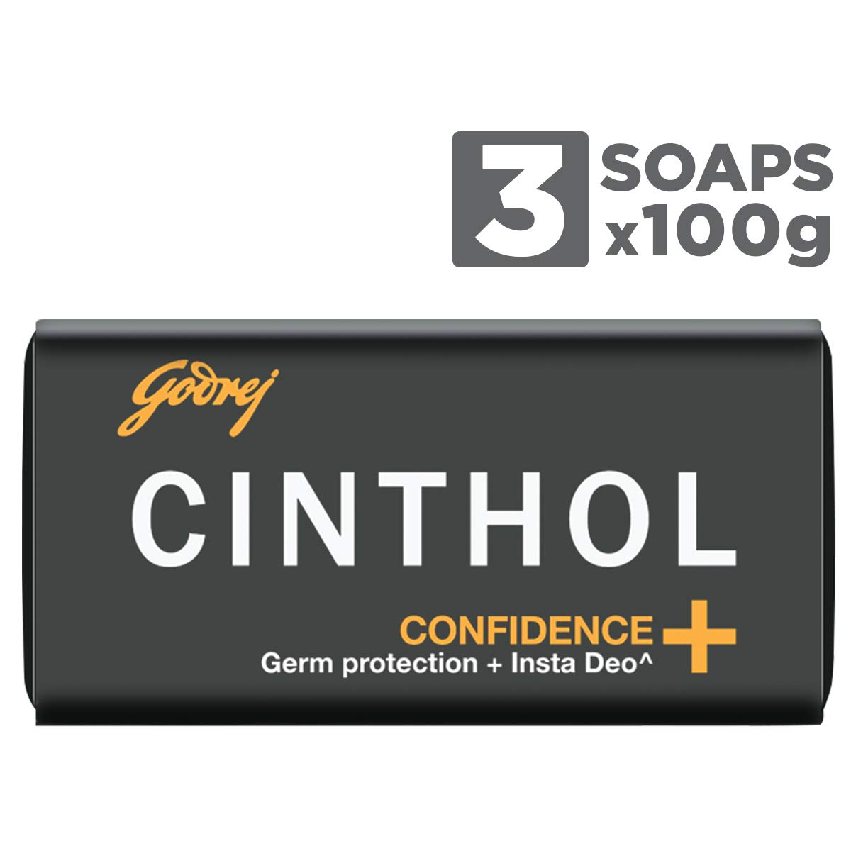 Cinthol Health+ Bath Soap 99.9% Germ Protection, 100g (Pack of 3)