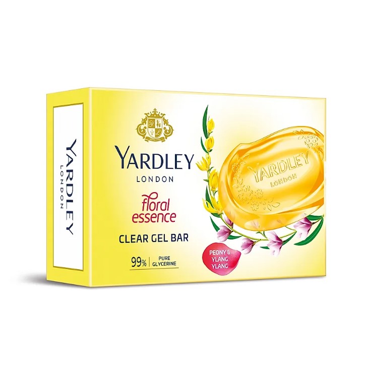 Yardley Clear Gel Bar Peony & Ylang Ylang 125g