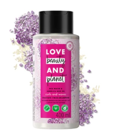Love Beauty and Planet Curl Hair Care -Rice Water & Angelica Seed Oil Silicone Free Shampoo