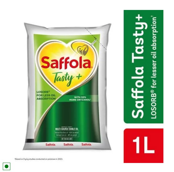 Saffola Tasty Pro Fitness Concious Corn Based Blended Oil 1 L