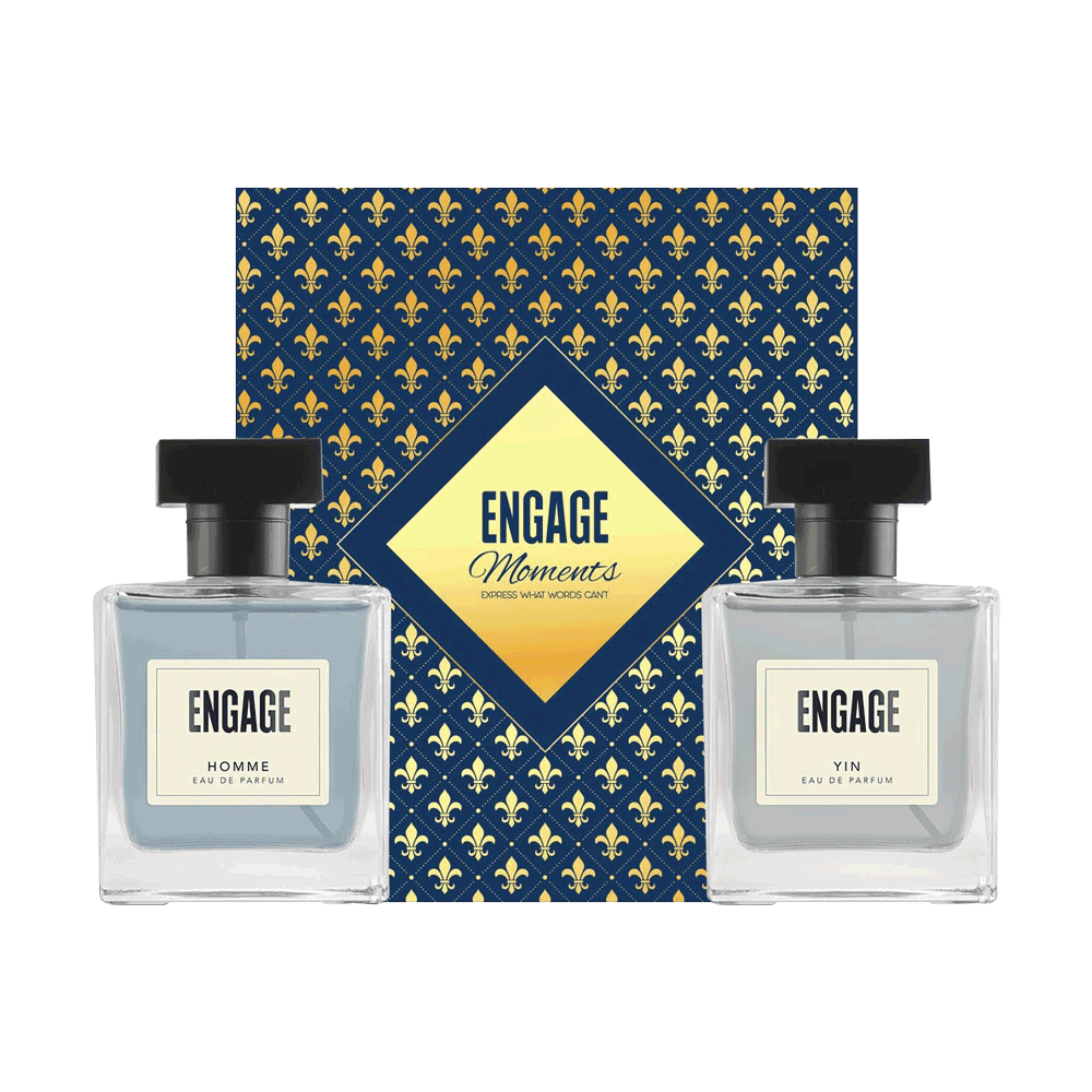 Engage Moments Luxury Perfume Gift for Men, Long Lasting, Birthday Gift, Fresh & Woody, Pack of 2, 200ml