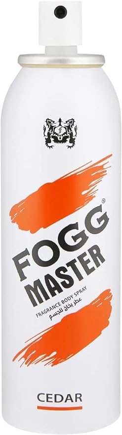 Fogg Master Cedar No Gas Deodorant for Men, Long-Lasting Perfume Body Spray,
