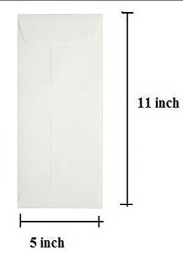 Ravi Envelope - White, 28 x 13 cm, 50 pcs (11x5 inches)