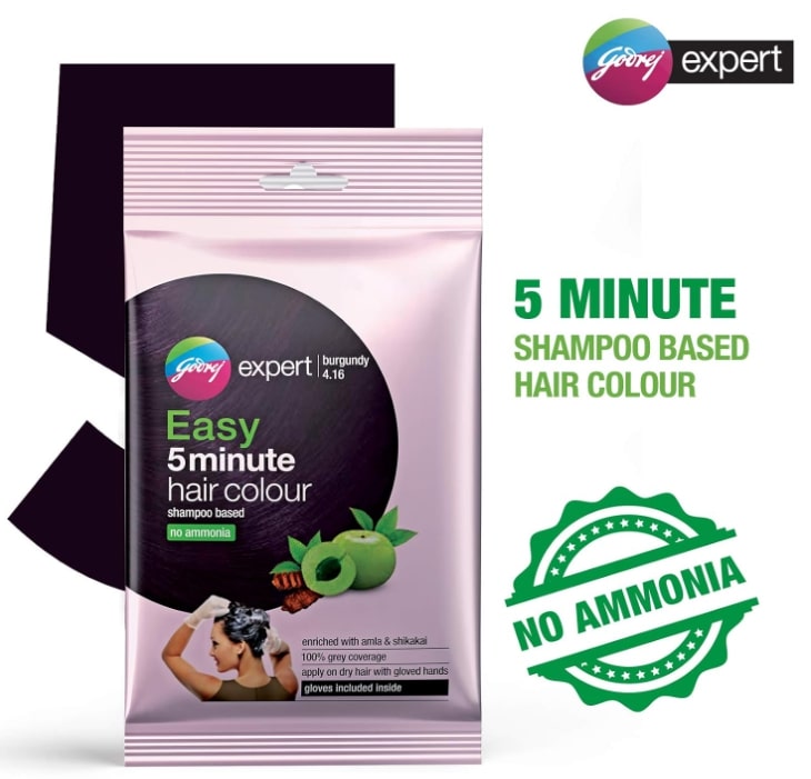 Godrej Expert Easy 5 minute Hair Colour Bergundi 18ml