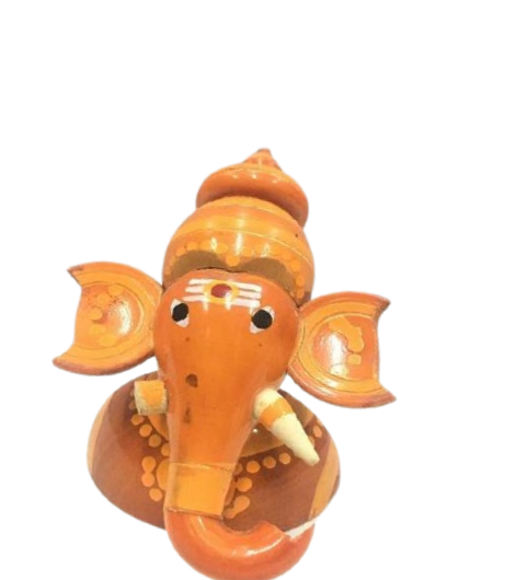 Wooden Lord Table Ganesha Doll (Height – 10cm) -  Shree Channapatna Toys