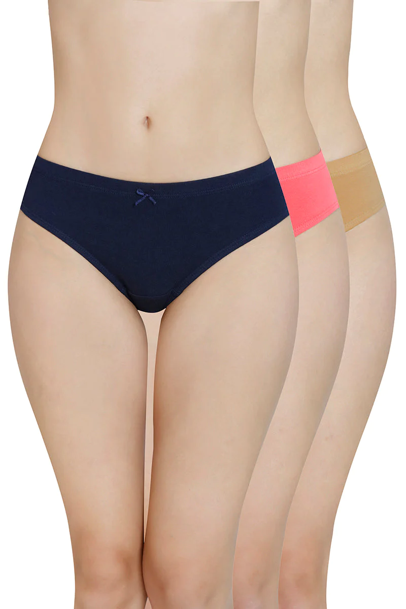 Amante  Inner Elastic Waistband Bikini Panty (Pack of 3)-B044
