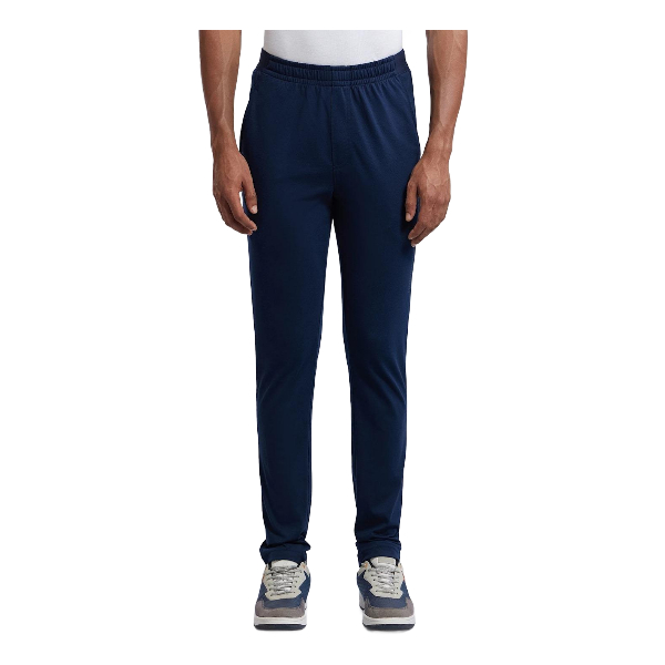 Jockey Men's Super Combed Cotton Rich Slim Fit Trackpants with Side Pockets And Zipper Media Pocket