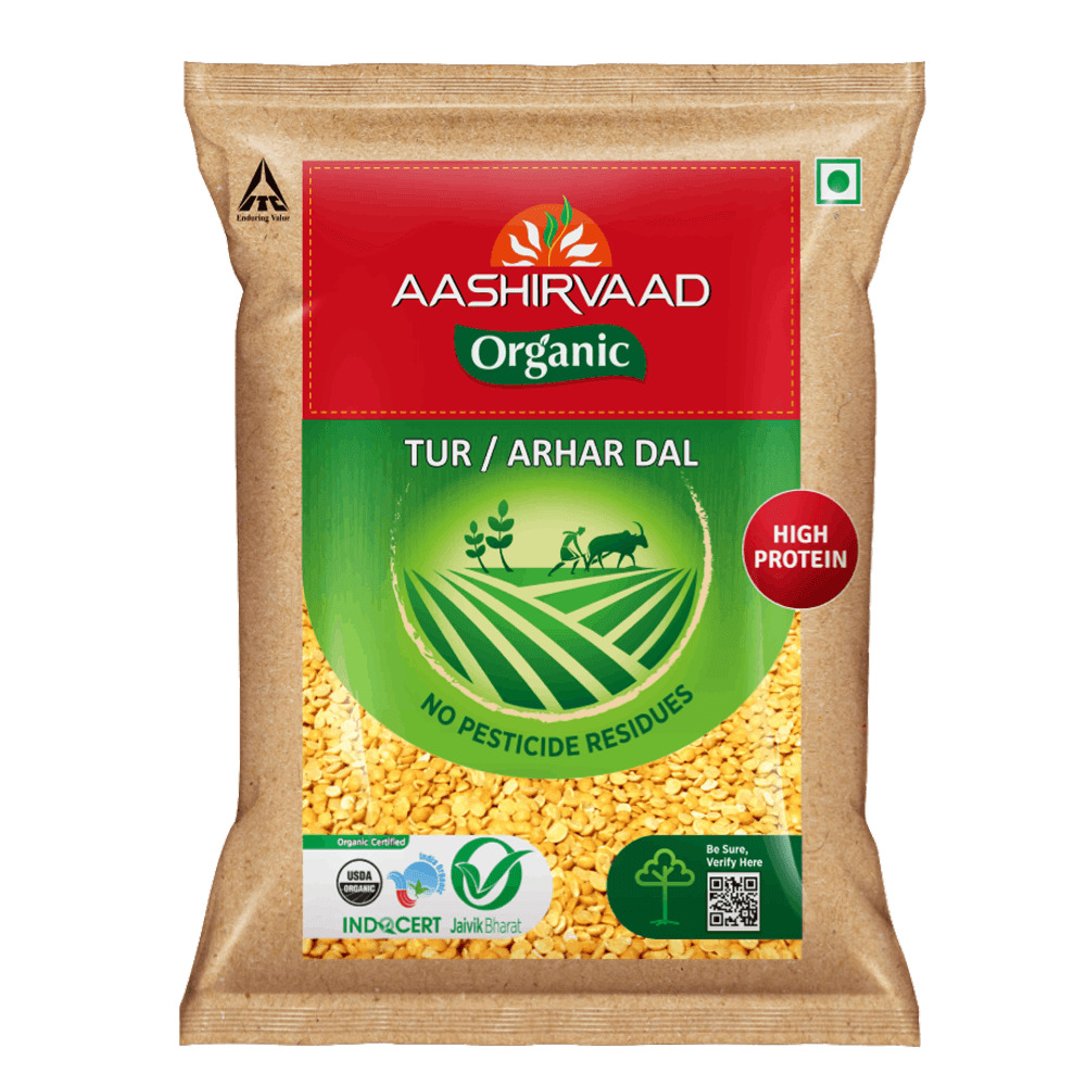 Aashirvaad Organic Tur/Arhar Dal 500g