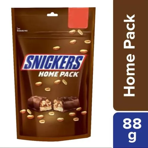 Snickers Chocolate - Peanut, 22 g (Pack of 4)